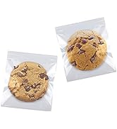 SUREHOME Cookie Bags with Seal, 200 Pcs 5x6 Inch Clear Self Sealing Cellophane Bags for Cookie Pa...