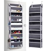 ULG 1 Pack Over Door Organizer with 5 Large Pockets 10 Mesh Side Pockets, 44 lbs Weight Capacity ...