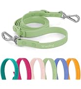 Wisedog Waterproof Standard Dog Leashes with 2 Hooks, 5 ft/ 6 ft Lengths, Adjustable for Traffic ...