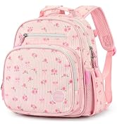 mibasies Corduroy Toddler Backpack for Girls 2-4: Little Kids Backpacks for Preschool Prek Daycar...