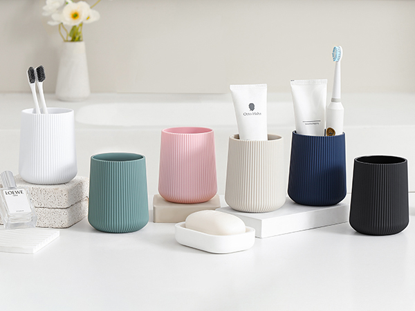 beige Toothbrush Holder