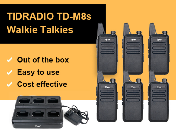 walkie talkies for adults 6 pack long range