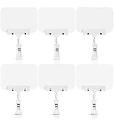 Mlici Mini Plastic Chalkboard Sign with Clip, 6 Pack Small Dry Erase Whiteboard 5.8 x 4.1 Inch - ...
