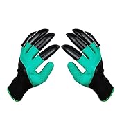 DCCPAA Garden Gloves with Claws,Claw Gardening Gloves for Digging,Planting, Weeding, Seeding-Wate...