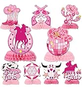 Disco Cowgirl Centerpiece for Tables - 9PCS Disco Cowgirl Party Decorations Let's Go Girls Bachel...