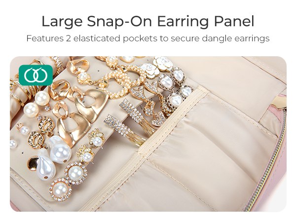 Jewelry Case Jewelry Box Organizers and Storage Earings Holder for Necklaces, Bracelets, Rings