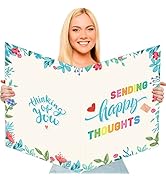 Jumbo Thinking of You Greeting Card with Envelope A Big Huge Miss You Giant Card Gift for Boys Gi...