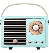 SpringFlora Retro Bluetooth Speaker,Wireless Vintage Small Speaker with Stereo Sound,Hands-Free C...