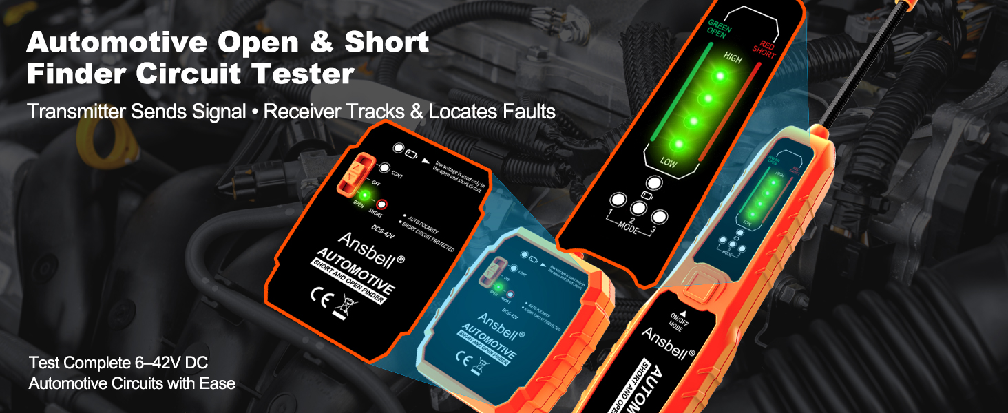 AutomotiveOpen & Short Finder Circuit Tester