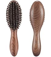 BESTOOL Hair Brush,Natural Walnut Wood & Boar Bristle Hair Brushes for Women Men and Kids to Enha...