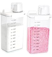 Tokokimo 2 Packs Laundry Detergent Dispenser, Laundry Power Container,Laundry Scent Booster Beads...
