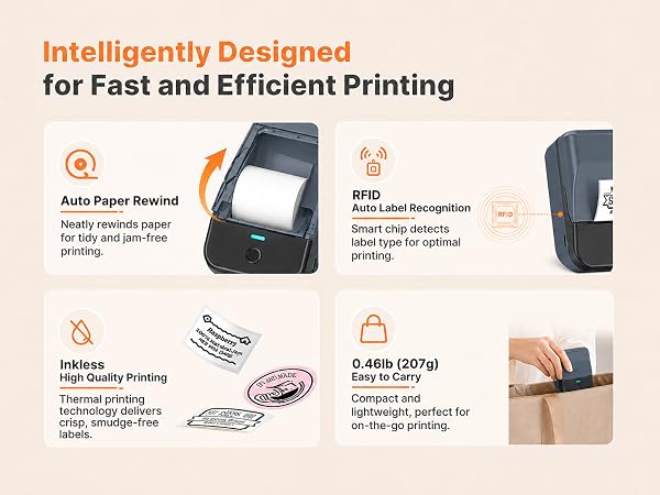 label maker machine with tape label printer thermal printer sticker printer thermal label printer