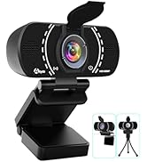 Akyta Webcam,1080P Webcam with Microphone-Privacy Cover-Tripod, Streaming Web Camera for Desktop ...