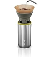 WACACO Cuppamoka Pour-Over Coffee Maker, Portable Drip Coffee Maker with 10 Cone Paper Filters, M...