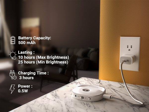 rechargeable puck lights