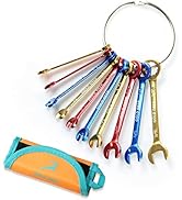 GOLD DEER 10 Pcs Color Plated Small Wrench Set Standard SAE 5/32"-7/16 Extra Slim Spanners Mini W...