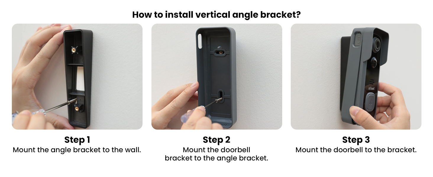 How to install vertical angle bracket?