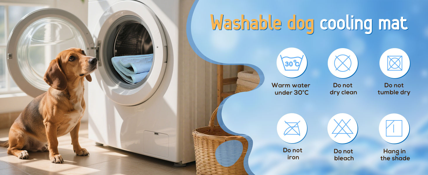 Dog cooling mat effectively absorbs body heat to bring comfort in hot weather