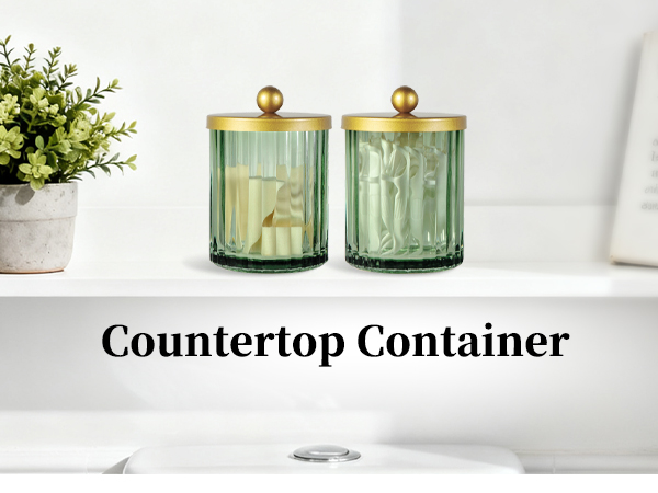 Countertop glass Canister