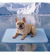 YQLKYMLO Dog Cooling Mat for Medium Dogs, Q-Max>0.4 Breathable Cool Pet Crate Pad Indoor for Pupp...