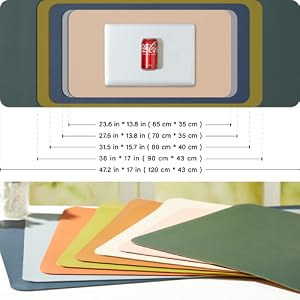 Leather Desk Mat size&color