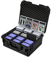 Graded Card Case Storage Box - PSA Slab Card Box for Graded Sports & Baseball Card with 9 Divider...