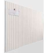 Slated Felt Bulletin Board Tiles | Cork Board Alternative for Walls | Wall Panels for Office & Ho...