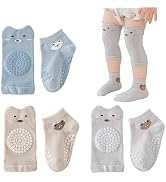 Little World 3 Pack Anti-Slip Unisex Baby Knee Protectors