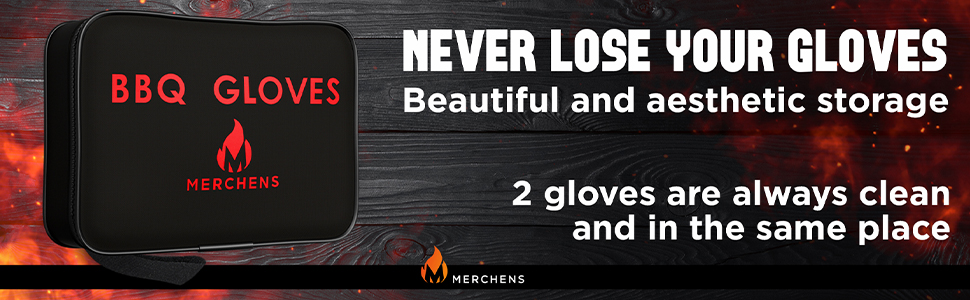 bbq gloves case glove storage convenient storage bbq glove case heat resistant glove case grilling