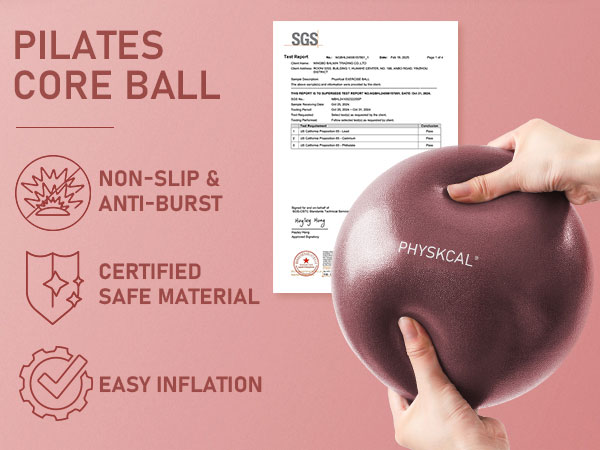 Pilates ball made from safe material