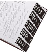 SKYDUE Bible Tabs - 100 Laminated Tabs for Women and Men, Study Index, Book Labels (Black)