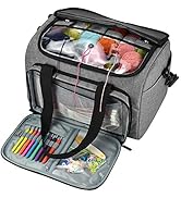 Coopay Giant Knitting Tote Bag, Travel Knitting Bag Yarn Storage Bag with Removable Inner Divider...