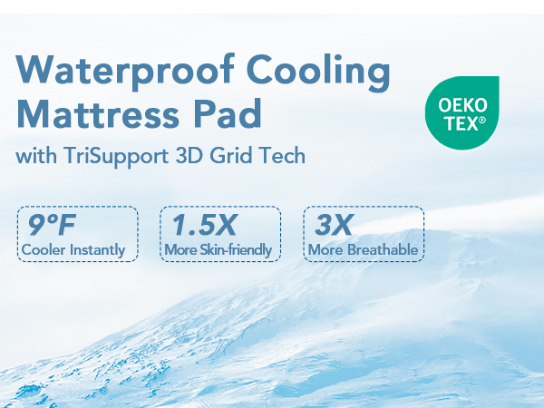 Waterproof Cooling Mattress Pad