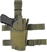 Universal Drop Leg Holster, Tactical Thigh Pistol Gun Holster, Thigh Holster Mag Pouch | Adjustab...
