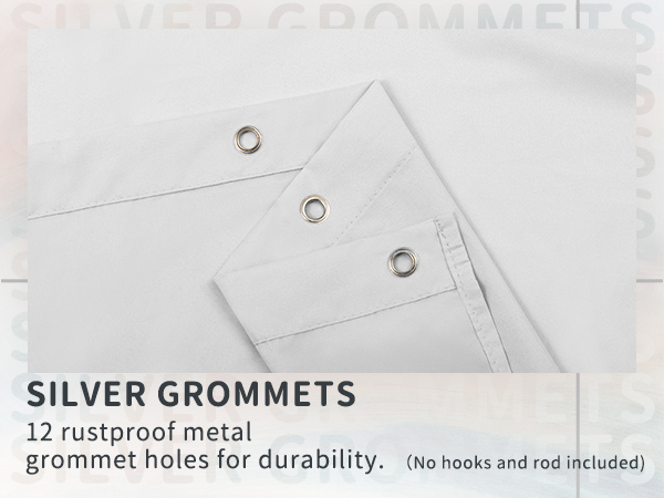 white grommets mobile