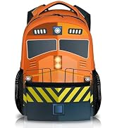 Train School Backpack Gifts for Kids Boys Students, Back to School Essentials Gifts, 17" Lightwei...