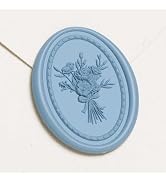 UNIQOOO Wax Seal Stickers -Vintage Photo Frame Floral Bouquet Wedding Invitation Envelope Seal St...