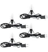 6FT Accessory Cord for Craft Lighting Halloween Pumpkin Christmas House Decorations, 4 Sets Cande...