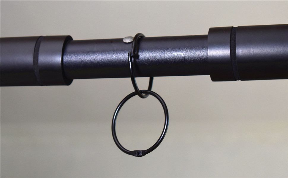 2 inch Black Shower rings