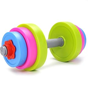 adjustable toy dumbbell