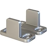 JUBEST Floor Guide for Sliding Barn Door Hardware Silver Aluminum Set of 2