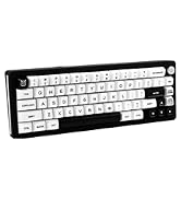 GEKUCAP Bow Keycaps 160 Keys, Double Shot PBT Custom Keycap Set, Minimalist Style White SA Profil...