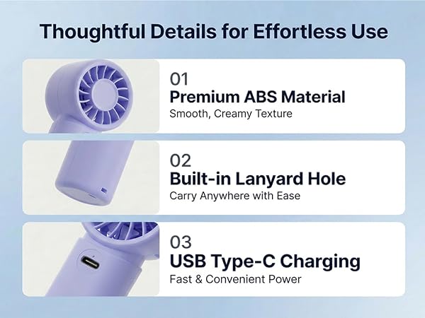 portable mini fan