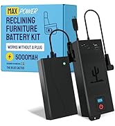 The Blue Cactus Big Battery Pack for Reclining Furniture with LED Screen and Low Charge Alerts – ...