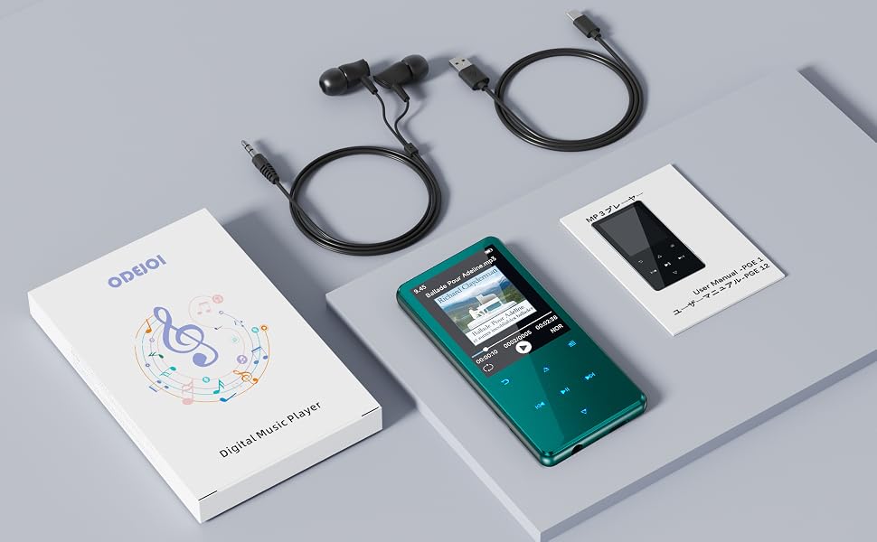 OTG MP3 Player with Bluetooth Auto Reconnect Equalizer Zinc Alloy Speaker White Noise Voice Recorder