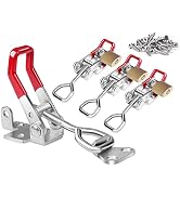 Vicuna R Heavy Duty Toggle Latch Clamp 4002, Adjustable Toggle Clamp Latch With Lock Hole, 550Lbs...