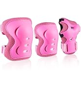 JBM Knee Pad Elbow Pads and Wrist Guards Protective Gear Set for Skateboarding Cycling Roller Ska...