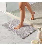 TYUU Bathroom Rugs Non Slip Washable, Ultra Soft Super Absorbent Quick Dry Small Bath Mat with Ru...