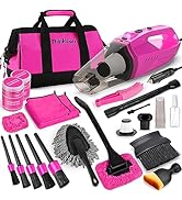 ThinkLearn Car Vacuum Detailing Kit, Interior Car Cleaning Kit with High Power Handheld Vacuum an...