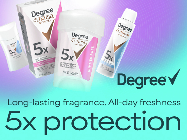 Women's Degree 5X Clinical Strength Antiperspirant